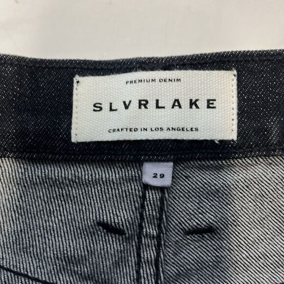 NWT SLVRLAKE | Beatnik Ankle Black Underground High Rise Jeans 29 - Picture 7 of 12